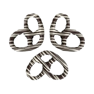 Dark Chocolate Covered Pretzels With Drizles of White Stripes - NY Spice Shop